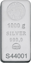 1 kg Silberbarren Nadir