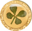 1 g Gold Four Leaf Clover 2026 (Auflage: 2.026 | Echtes Kleeblatt | Polierte Platte)