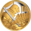 1 Unze Gold Schachfiguren Bauer 2026 (Auflage 99 | Polierte Platte | Platiniert)