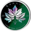1 oz Silver Triple Maple Leaves Silver Green 2026 (Mintage: 100 | Hologram)