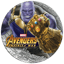 2 Unzen Silber Marvel Avengers Infinity War Thanos 2018 (Auflage: 2.500 | Antik Finish | coloriert)