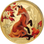 1 Unze Gold Seasons Autumn Fox 2024 (Auflage: 99 | Polierte Platte | coloriert)