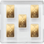 5 x 1g Gold Heimerle und Meule Malta Münzbarren UnityBar