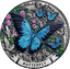 2 Unze Silber Schmetterling 2026 (Auflage: 2.000 | Antik Finish | Coloriert)