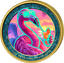 1 Unze Silber Flamingo 2026 Glow in the Dark (Auflage: 100 | Coloriert)
