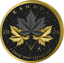 1 Unze Silber Triple Maple Leaves Black and Gold 2026 (Auflage: 100 | Iced Out | teilvergoldet)