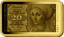 20 Alte Deutsche Mark Geldschein Gold Münzbarren (Auflage: 1.000 | Altes Motiv | Polierte Platte)