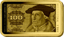 100 Alte Deutsche Mark Geldschein Gold Münzbarren (Auflage: 1.000 | Altes Motiv | Polierte Platte)