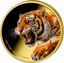 1 Unze Silber Majestätischer Tiger 2025 (Auflage: 100 | teilvergoldet)