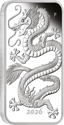 1 Unze Silber Münzbarren Drache 2026 (Auflage: 3.888 | Polierte Platte)