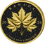1 Unze Silber Triple Maple Leaf 2026 (Auflage: 100 | Black Iced Out | vergoldet | Polierte Platte)