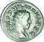 Silber Antoninian Kaiser Philippus II. (260-268 n. Chr. | Zehnjähriger Augustus)