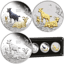3 x 1 Unze Silber Set Lunar III Ziege 2027 (Auflage: 1.500 | BU | Polierte Platte)