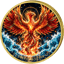 1 Unze Silber Phönix Feuer und Wasser 2026 (Auflage: 100 | vergoldet)