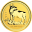 1 Unze Gold Lunar I Ochse 1997