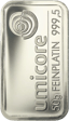 50g Platinbarren Umicore, Degussa
