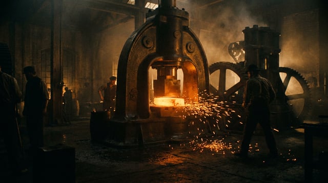 Glühendes Gold und Funken im Prägewerk — hier wird die Legende geboren