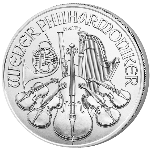 Side with the lettering WIENER PHILHARMONIKER above the instruments