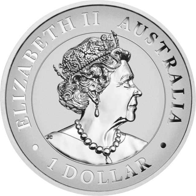 Wedge-Tailed Eagle 2021, 1 troy ounce zilver, keerzijde