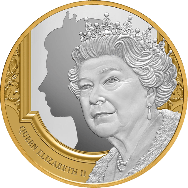 Isabel II 2022, 1 onza de plata, lado del motivo