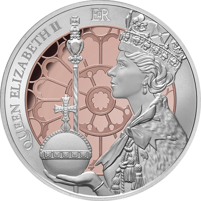 Elisabeth II. 2023, 1 Unze Silber, Bildseite