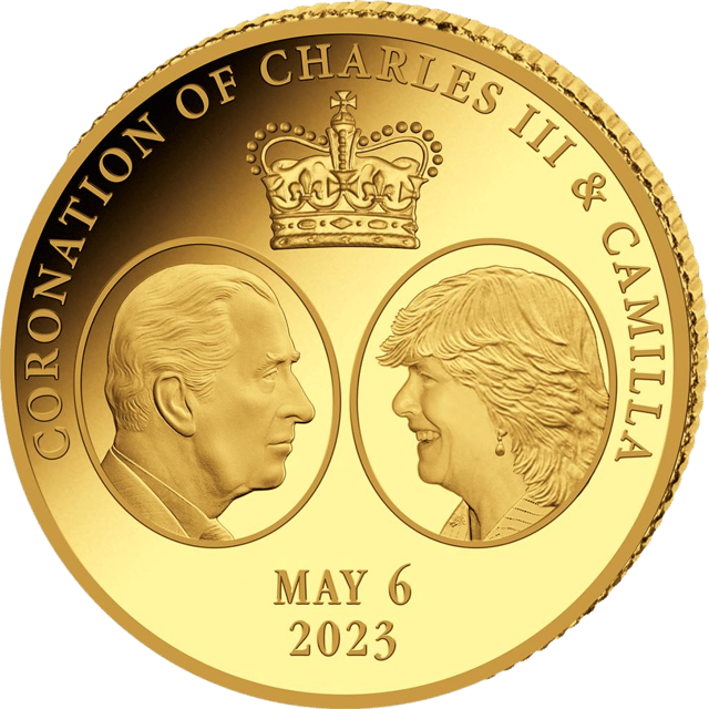 Charles III. 2023, 0,5 g Gold, Bildseite