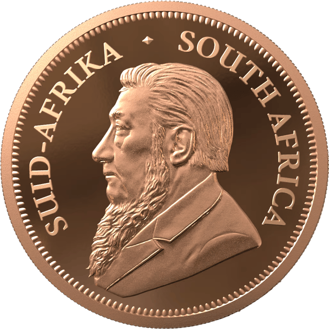Krugerrand 2 ounces gold 2024 with Privy Mark, portrait side
