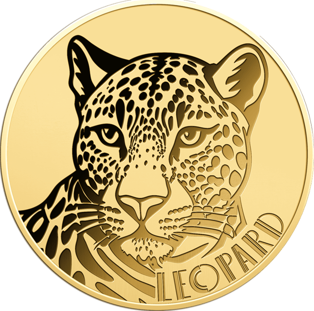 African Leopard, 1/1.000 Unze Gold, Bildseite