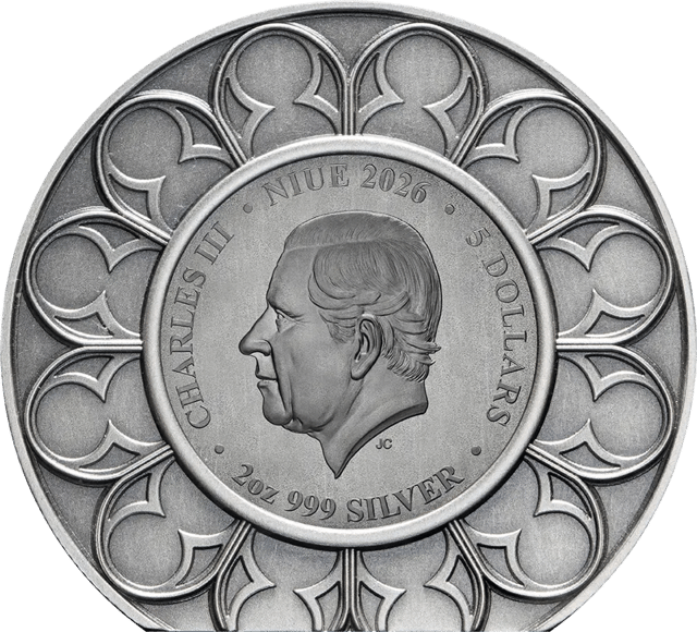 Royal Crown Jewels 2026, 2 Unzen Silber, Wertseite