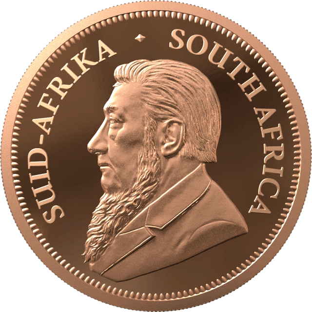 Krugerrand 1/4 ounce gold 2025 with Privy Mark, portrait side