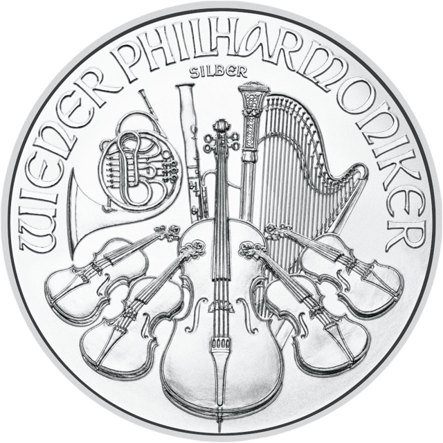Lado con la inscripción WIENER PHILHARMONIKER sobre los instrumentos