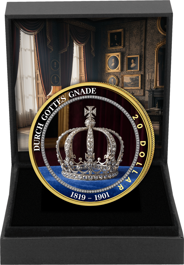Queen Victoria 2025, 1 Unze Silber, Wertseite