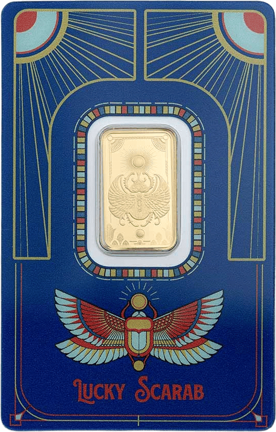 PAMP Lucky Scarab, 5 g gold, reverse