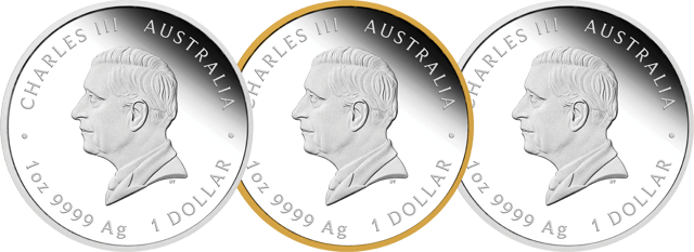 Isabel II 2026, 3 × 1 onza de plata, lado del valor