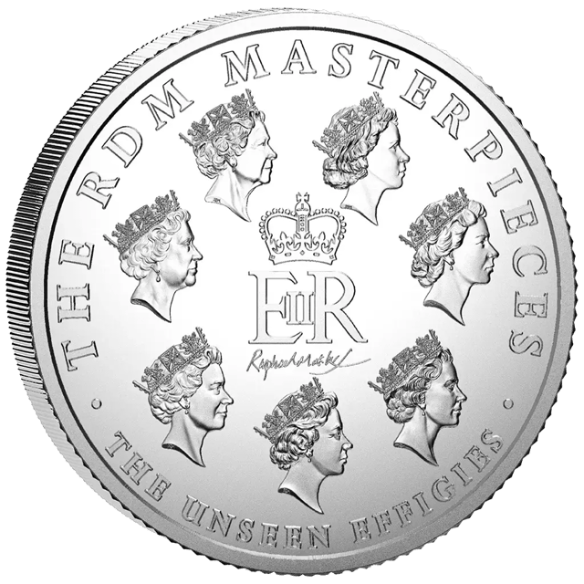 Elisabeth II. 2026, 5 Unzen Silber, Bildseite