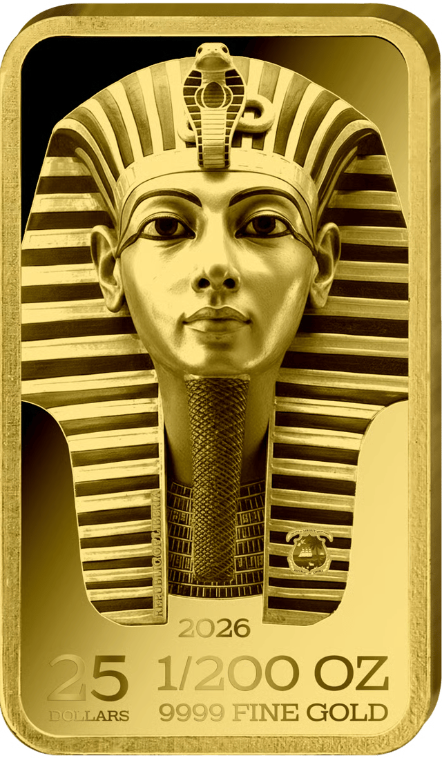 Egyptische symbolen van eeuwige macht, gouden set 2026, voorzijde