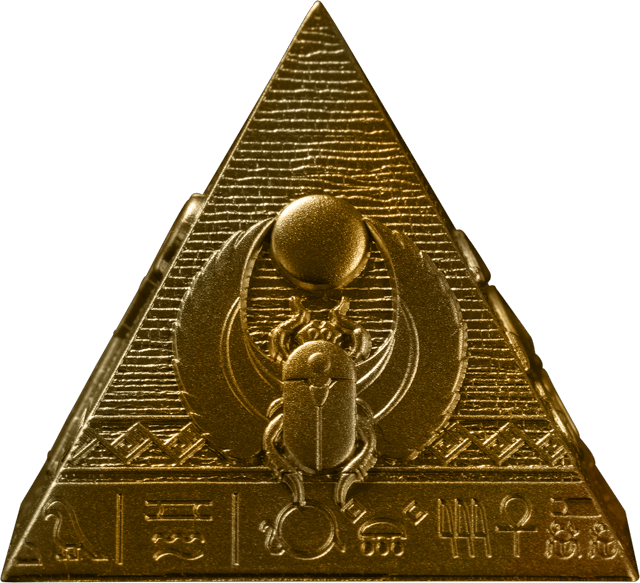 Pirámides de Guiza, set de plata 2027, anverso