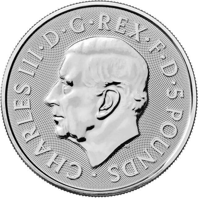 Royal Tudor Beasts 2026, 2 ounces silver, value side