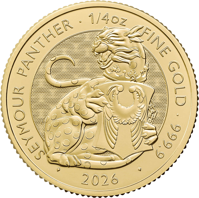 Royal Tudor Beasts 2026, 1/4 ounce gold, picture side