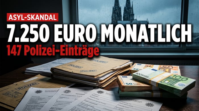 147 Polizeieinträge, 7.250 Euro monatlich: Der unfassbare Asylskandal von Köln