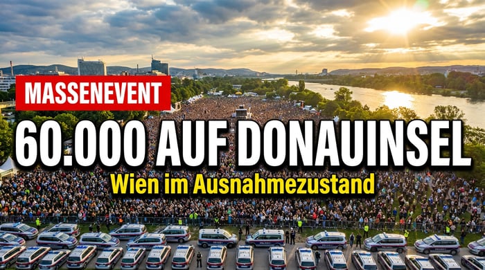 60.000 Muslime auf der Donauinsel: Wien erlebt islamische Massenveranstaltung mit Polizei-Großaufgebot