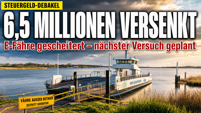6,5 Millionen versenkt: E-Fähre gescheitert – und jetzt der nächste Versuch