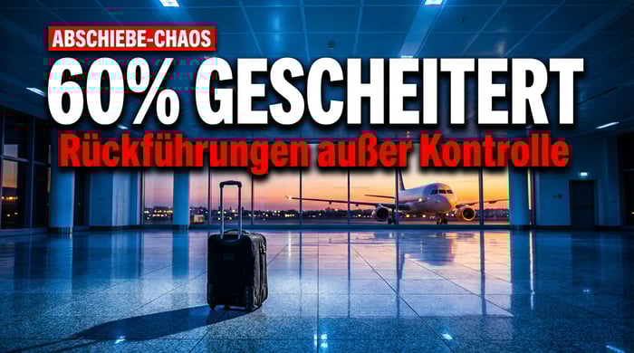 Abschiebungs-Desaster: Sechs von zehn Rückführungen scheitern kläglich