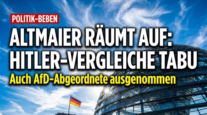 Altmaier zieht klare Linie: Kein gewählter Parlamentarier verdient den Hitler-Vergleich – auch keiner der AfD