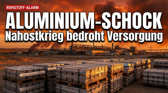 Aluminiumpreis explodiert: Nahostkrieg bedroht globale Rohstoffversorgung
