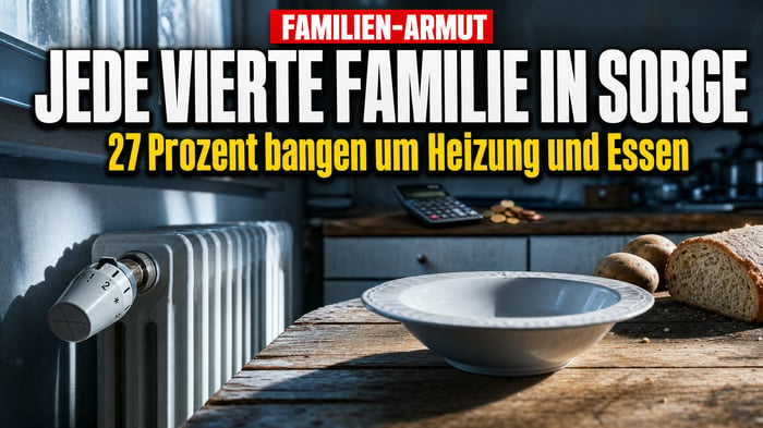 Angst ums Nötigste: Jede vierte Familie bangt um Heizung und Essen