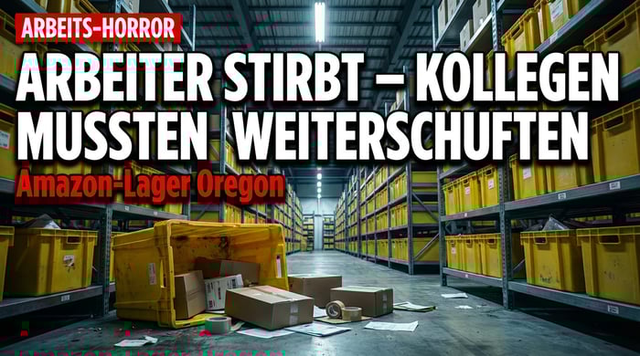 Arbeiter stirbt im Amazon-Lager – Kollegen mussten einfach weiterschuften