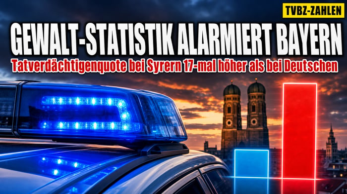 Bayerns Gewaltstatistik: Syrer fast 17-mal häufiger tatverdächtig
