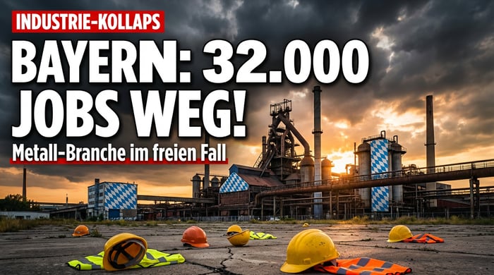 Bayerns Industrie im freien Fall: 32.000 Arbeitsplätze vor dem Aus
