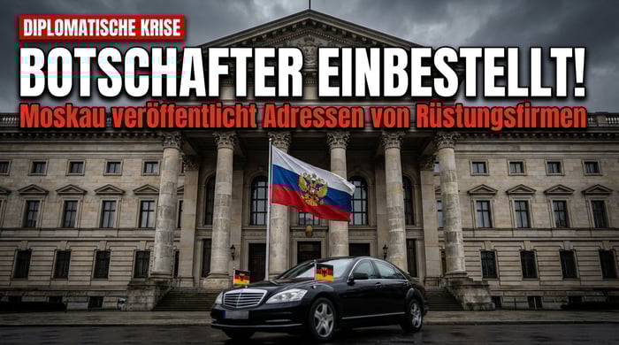 Berlin bestellt russischen Botschafter ein – Moskau hatte Adressen deutscher Rüstungsfirmen veröffentlicht